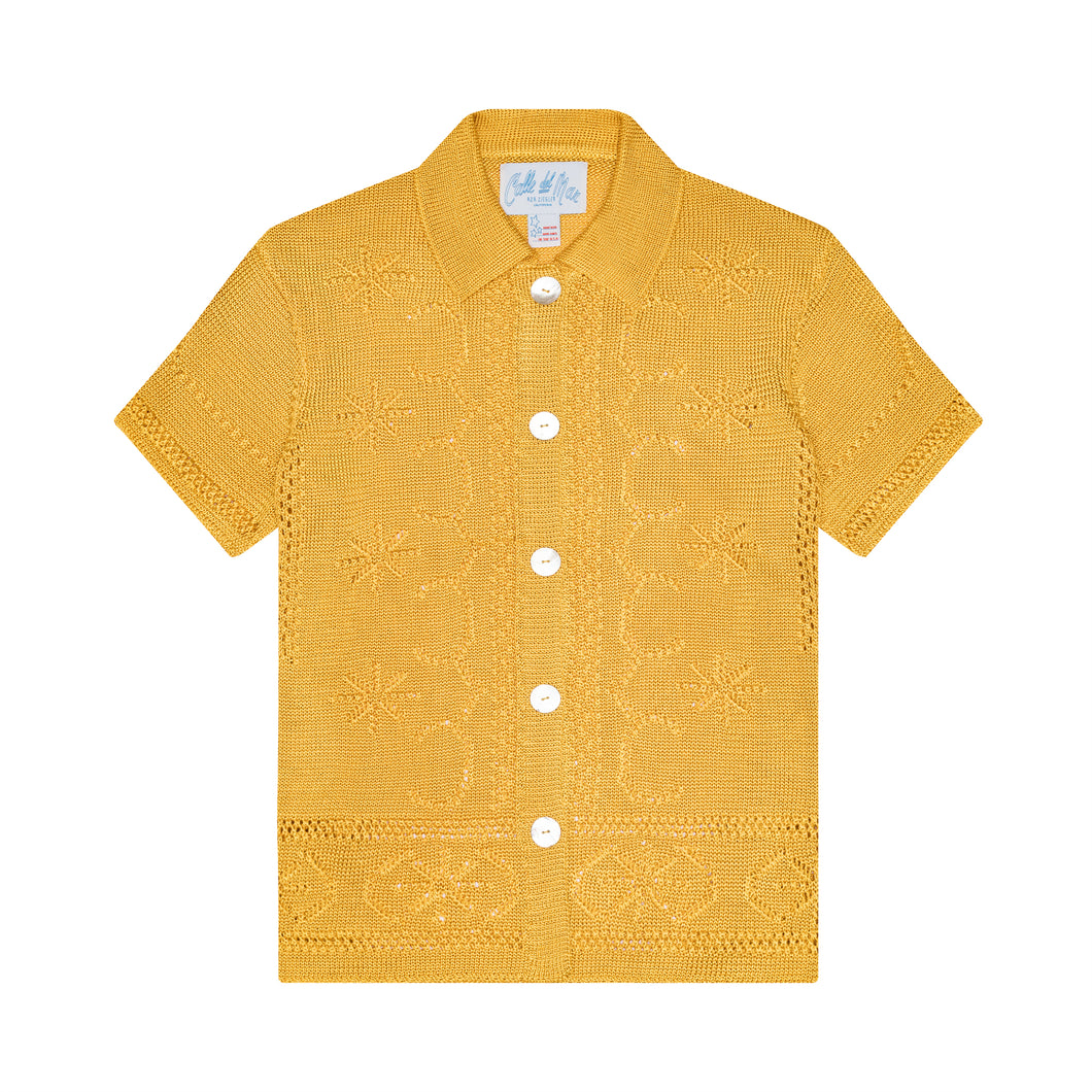 Pointelle Short Sleeve Shirt