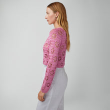 Load image into Gallery viewer, Floral Crochet Cardigan
