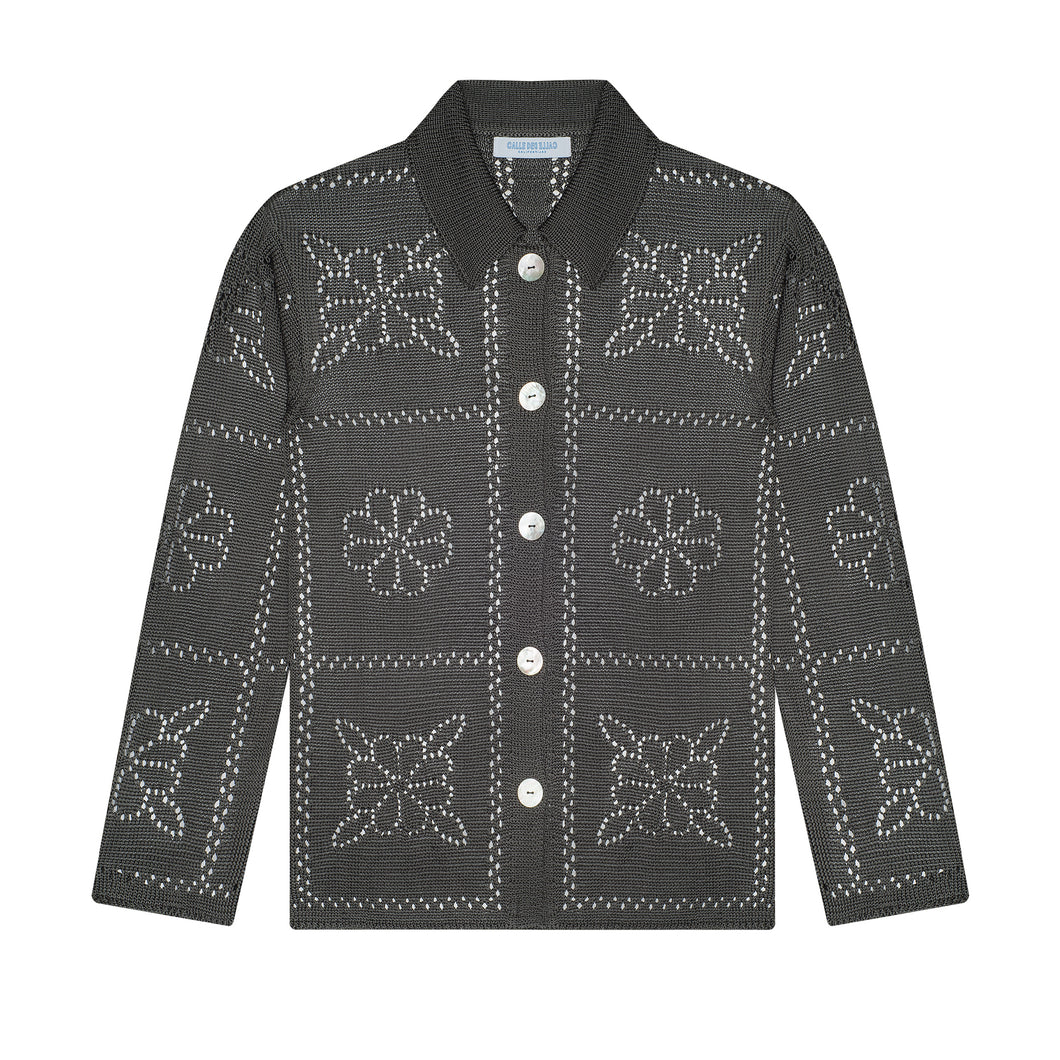 Floral Tile Long Sleeve Shirt