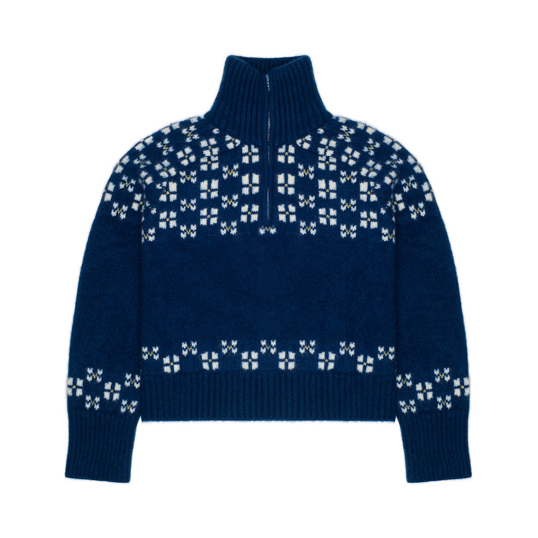 Winter Fair Isle Half Zip