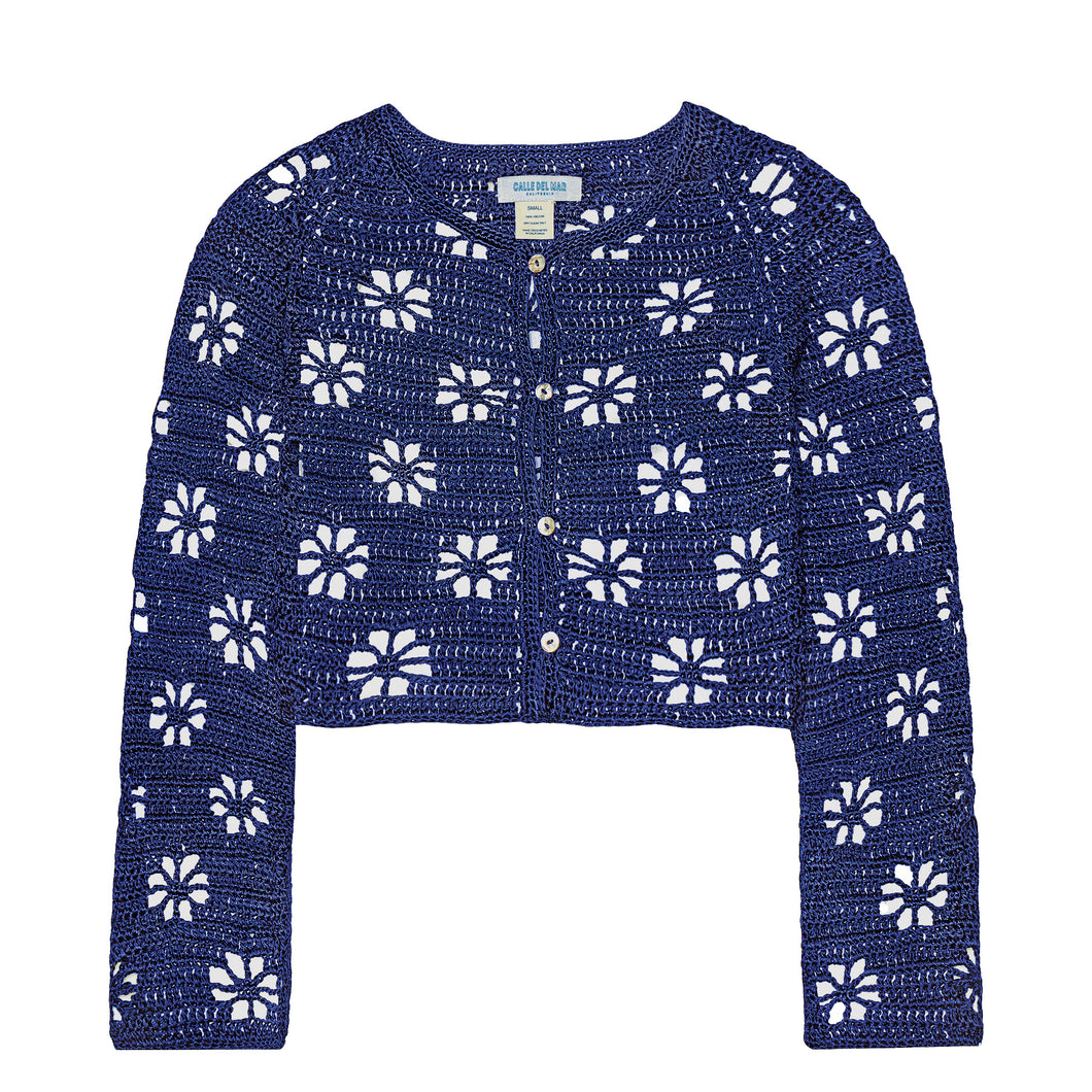 Floral Crochet Cardigan